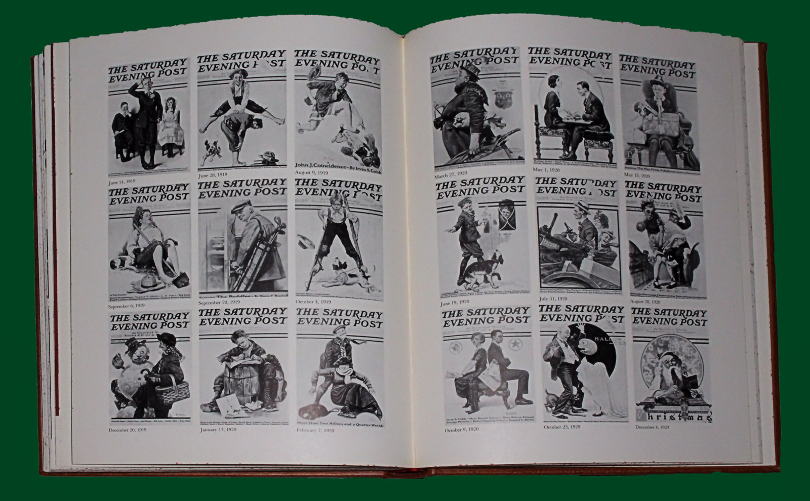 Norman Rockwell’s America 1975 Leather Bound Collector’s Book With Slipcase NM-M