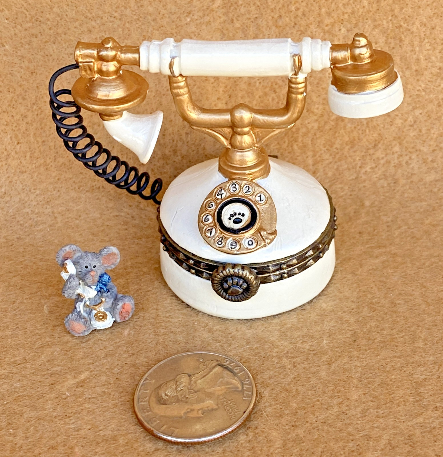 Boyds Bears 2012 Caroline’s Princess Phone with Chatty McNibble NIB 1E/47