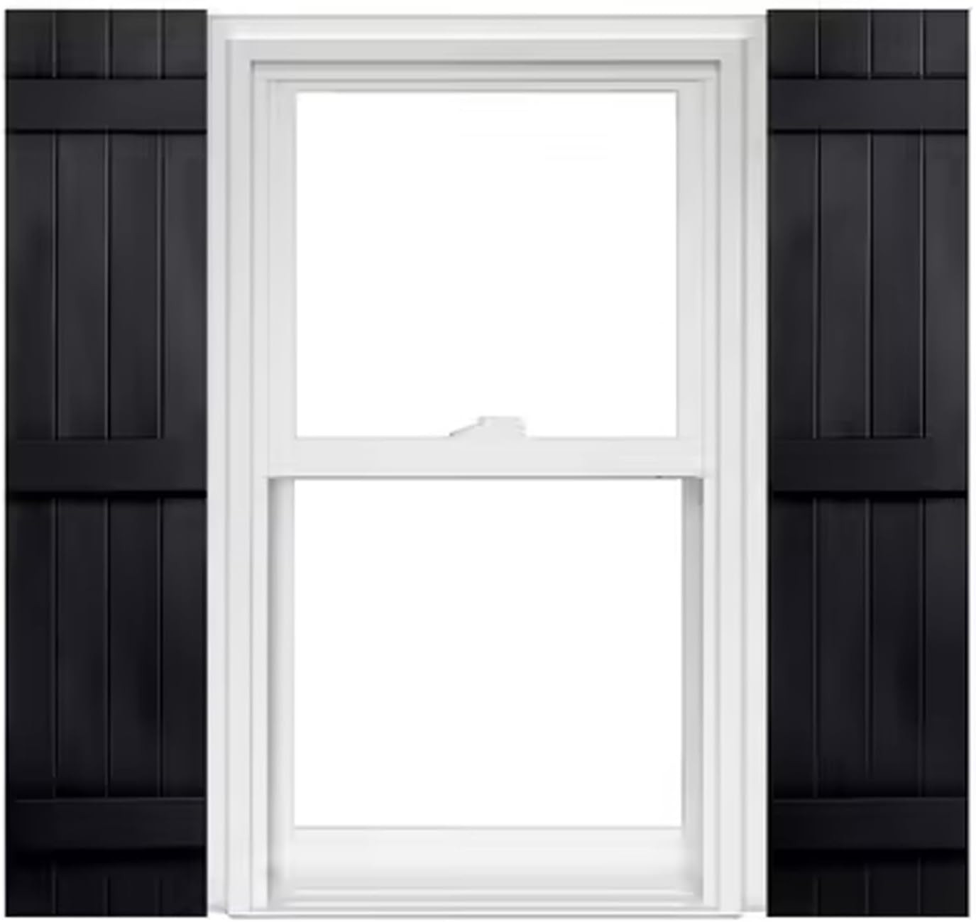 Homeside 4 Board and Batten Joined Vinyl Shutters (1 Pair) 14-1/2In. X 59In. - 0