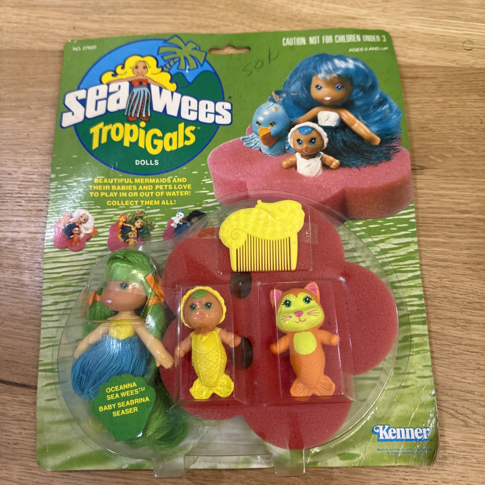 Vtg 1981 Kenner Sea Wees TropiGals OCEANNA BABY SEABRINA SEASER Combo NEW IN BOX