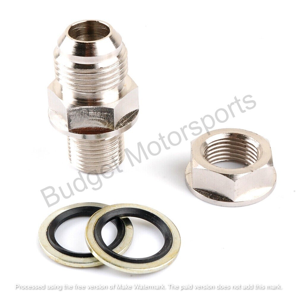 AN10 10AN DIY Turbo Oil Pan / Oil sump Return Drain Adapter Bung Fitting No Weld AN10 10AN DIY Turbo Oil Pan / Oil sump Return Drain Adapter Bung Fitting No Weld