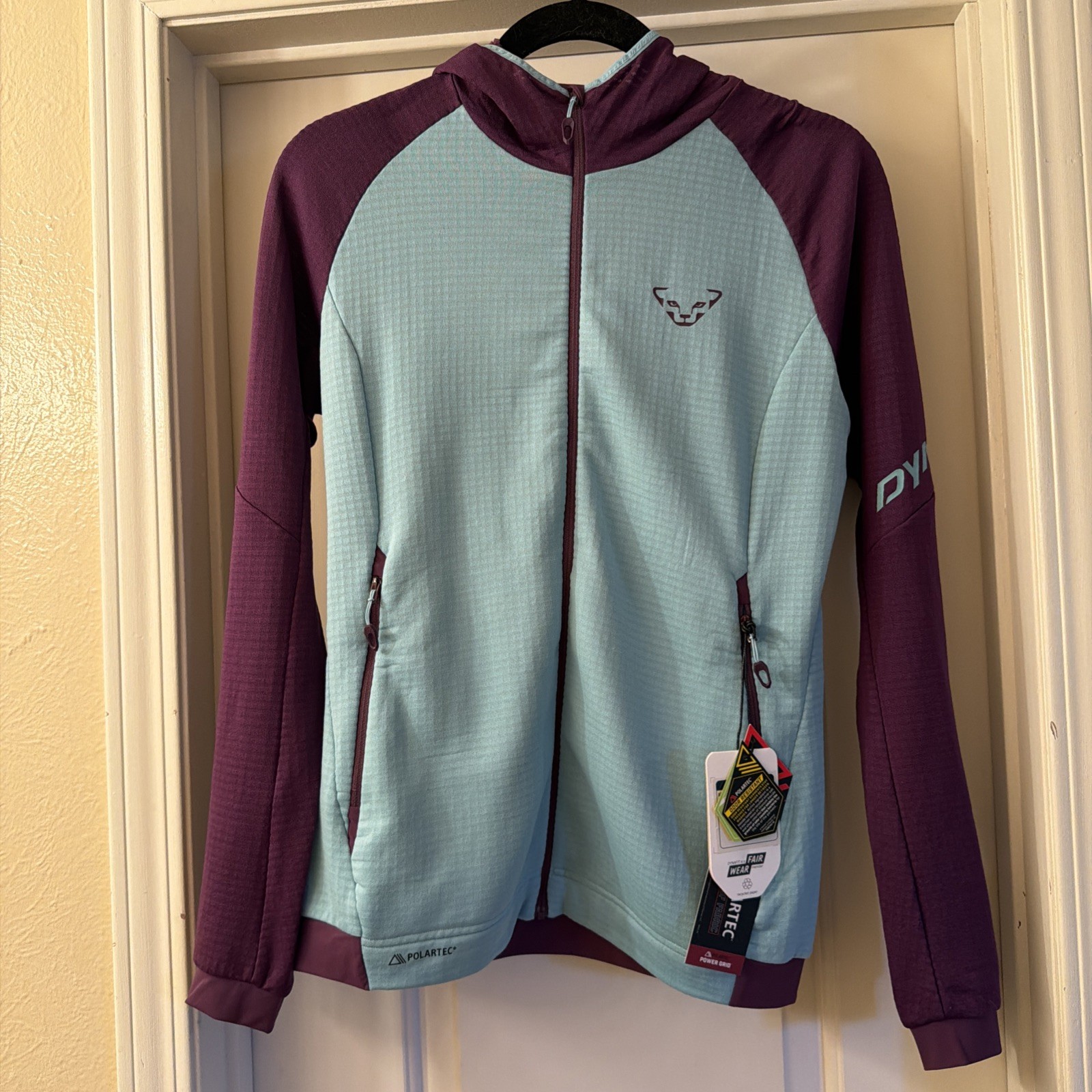 Dynafit Speed PTC Hooded Jacket Women\'s Medium Blue Purple Polartec NWT
