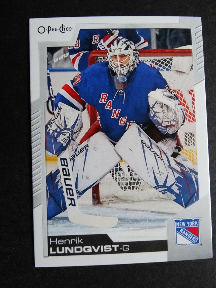 2020-21 Upper Deck O-Pee-Chee #62 Henrik Lundqvist New York Rangers Hockey Card 2020-21 Upper Deck O-Pee-Chee #62 Henrik Lundqvist New York Rangers Hockey Card