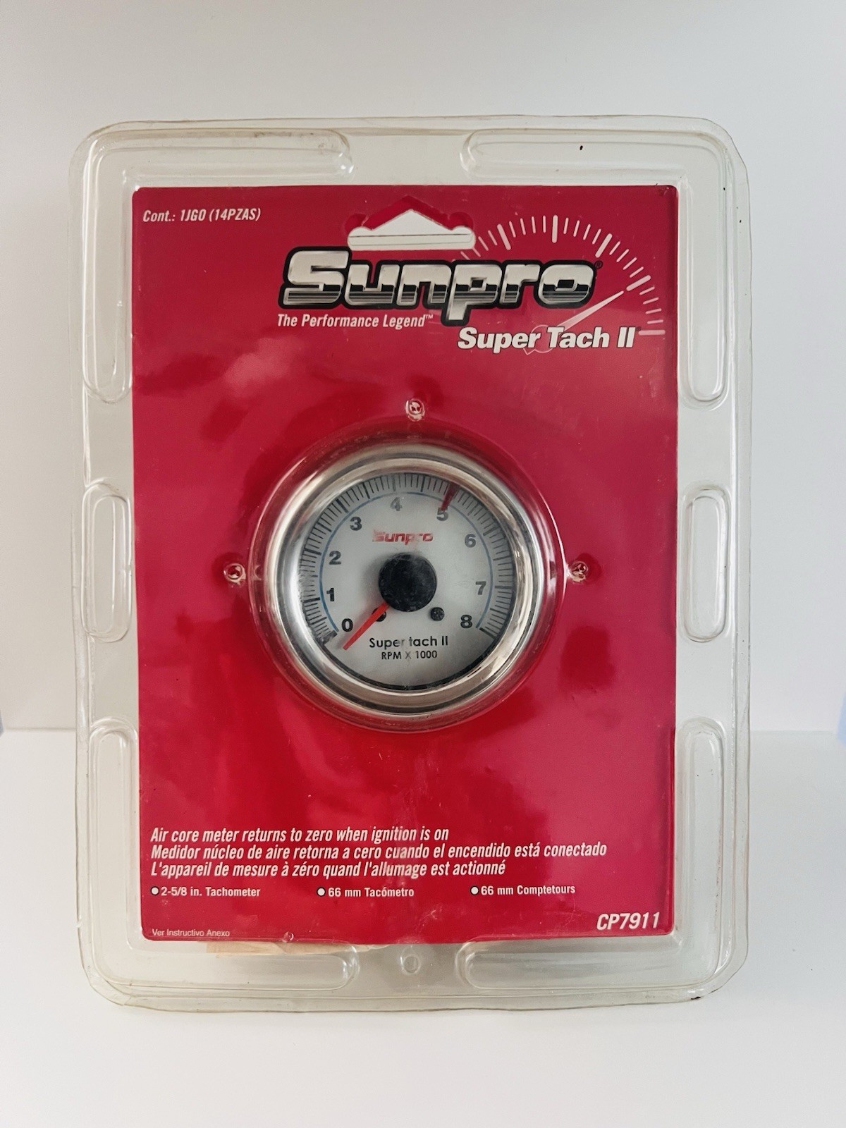 SUNPRO SUPER TACH II • CP7911 • White • Brand New & Sealed • NOS SUNPRO SUPER TACH II • CP7911 • White • Brand New & Sealed • NOS