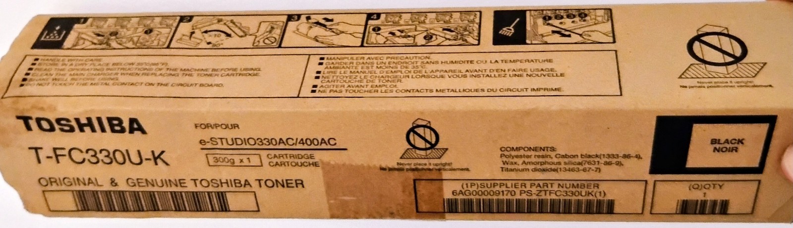 New Toshiba T-FC30U-K Toner OEM Black 38.400 Pages for Toshiba E-Studio 2551C New Toshiba T-FC30U-K Toner OEM Black 38.400 Pages for Toshiba E-Studio 2551C