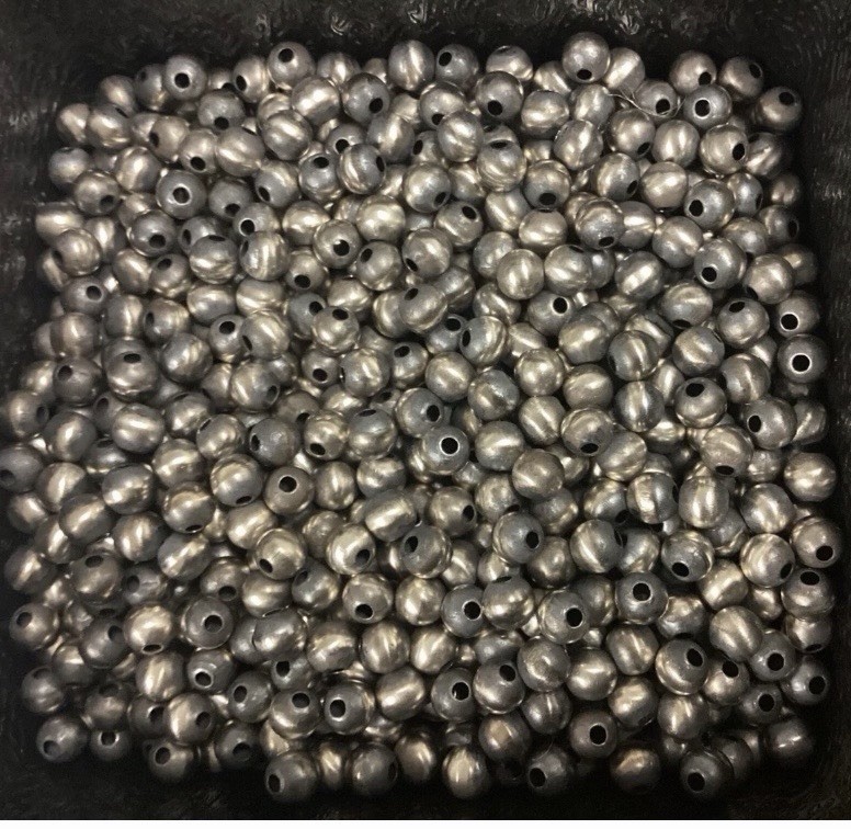 100 (5mm) Sterling Silver Navajo Pearls Seamless Beads For Southwestern Jewelry