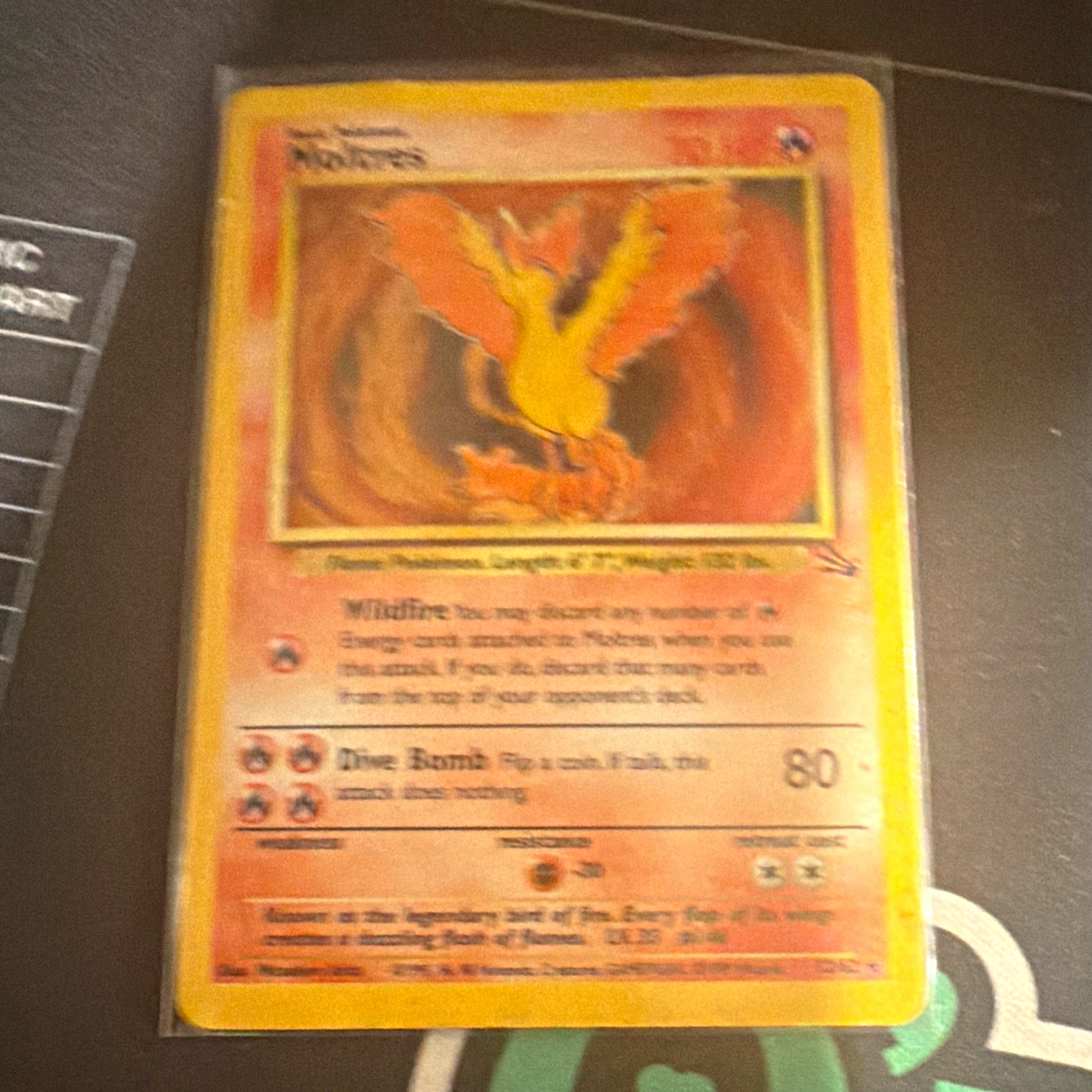 Wizards of the Coast Moltres 12/62 Fossil Holo Rare Unlimited EN 70 HP Basic