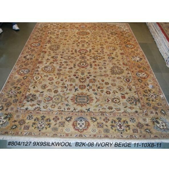 Harooni Rugs Fascinating 9x12 Handmade Silk & Wool Indian PIX-804-127 Harooni Rugs Fascinating 9x12 Handmade Silk & Wool Indian PIX-804-127