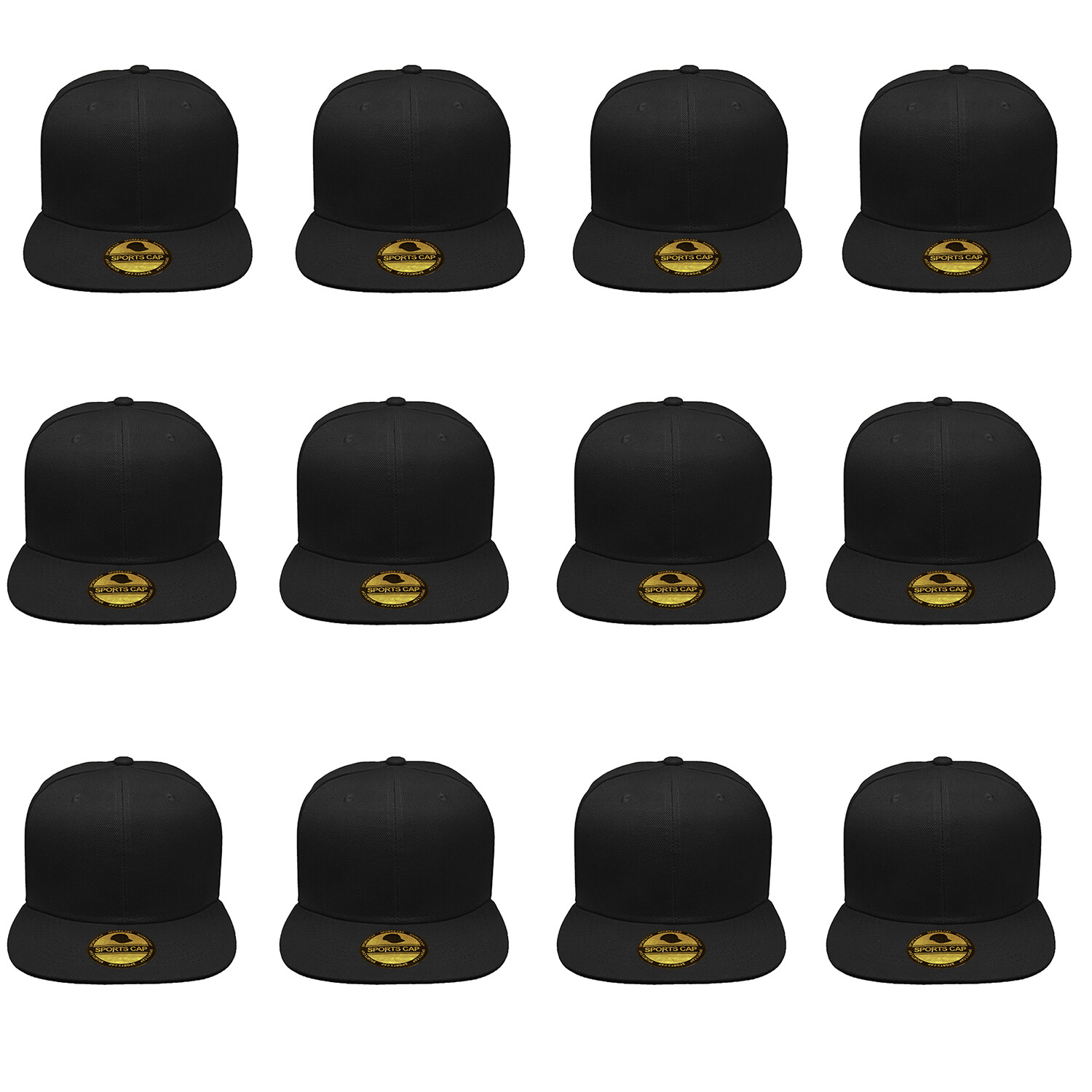 Plain Blank Flat Brim Adjustable Snapback Baseball Caps WHOLESALE LOT 12pcs Plain Blank Flat Brim Adjustable Snapback Baseball Caps WHOLESALE LOT 12pcs