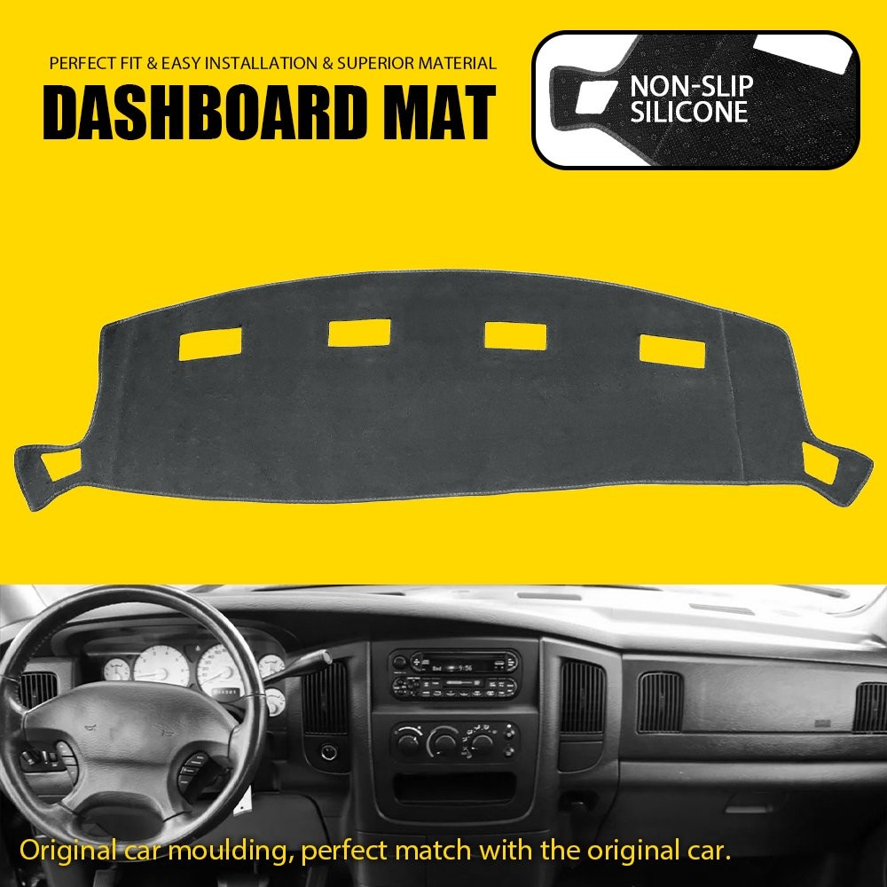 Anti-glare Dashboard Cover Protect Dash Mat For 2002-08 Dodge Ram 1500 2500 3500