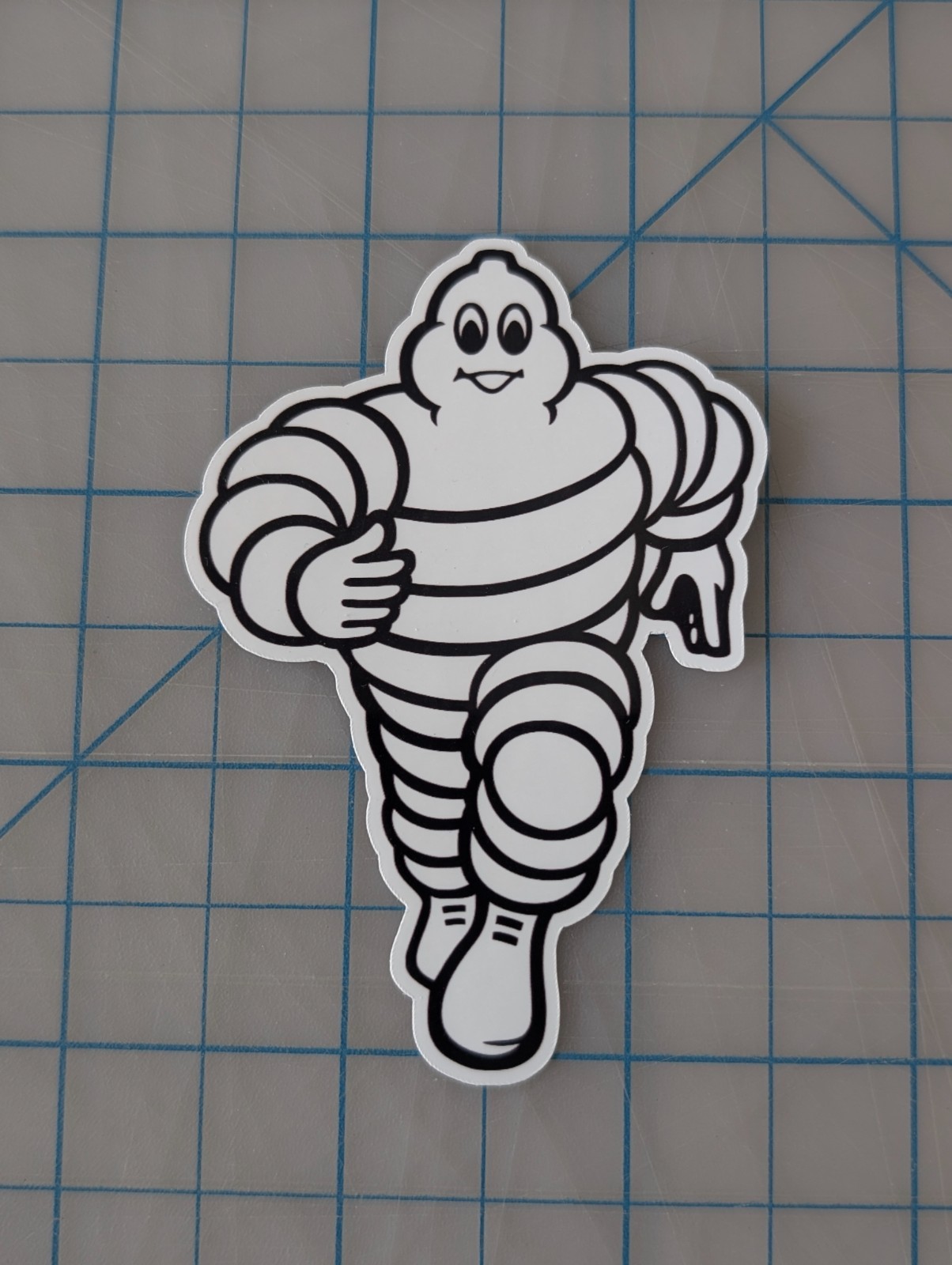 Michelin Man Racing Sticker Decal Michelin Man Racing Sticker Decal