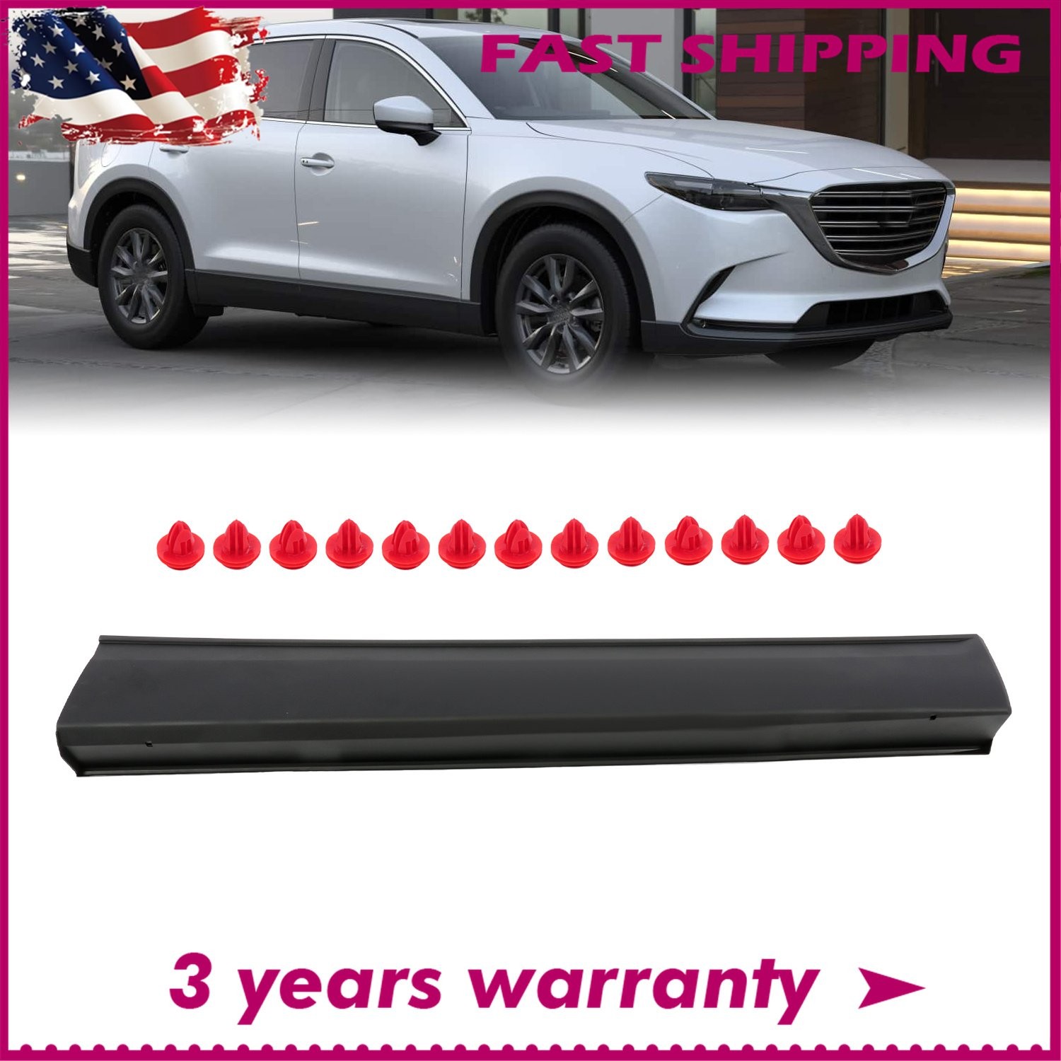 For Mazda CX-9 2016-2023 Front Door Lower Molding RH Passenger Side TK4851RA0B
