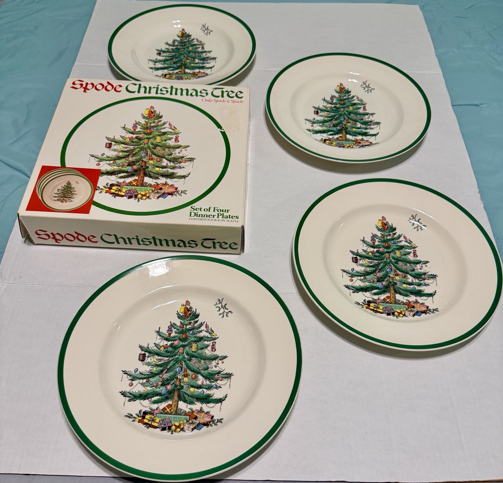 Spode Christmas Tree Dinner Plates 10 Spode Christmas Tree Dinner Plates 10