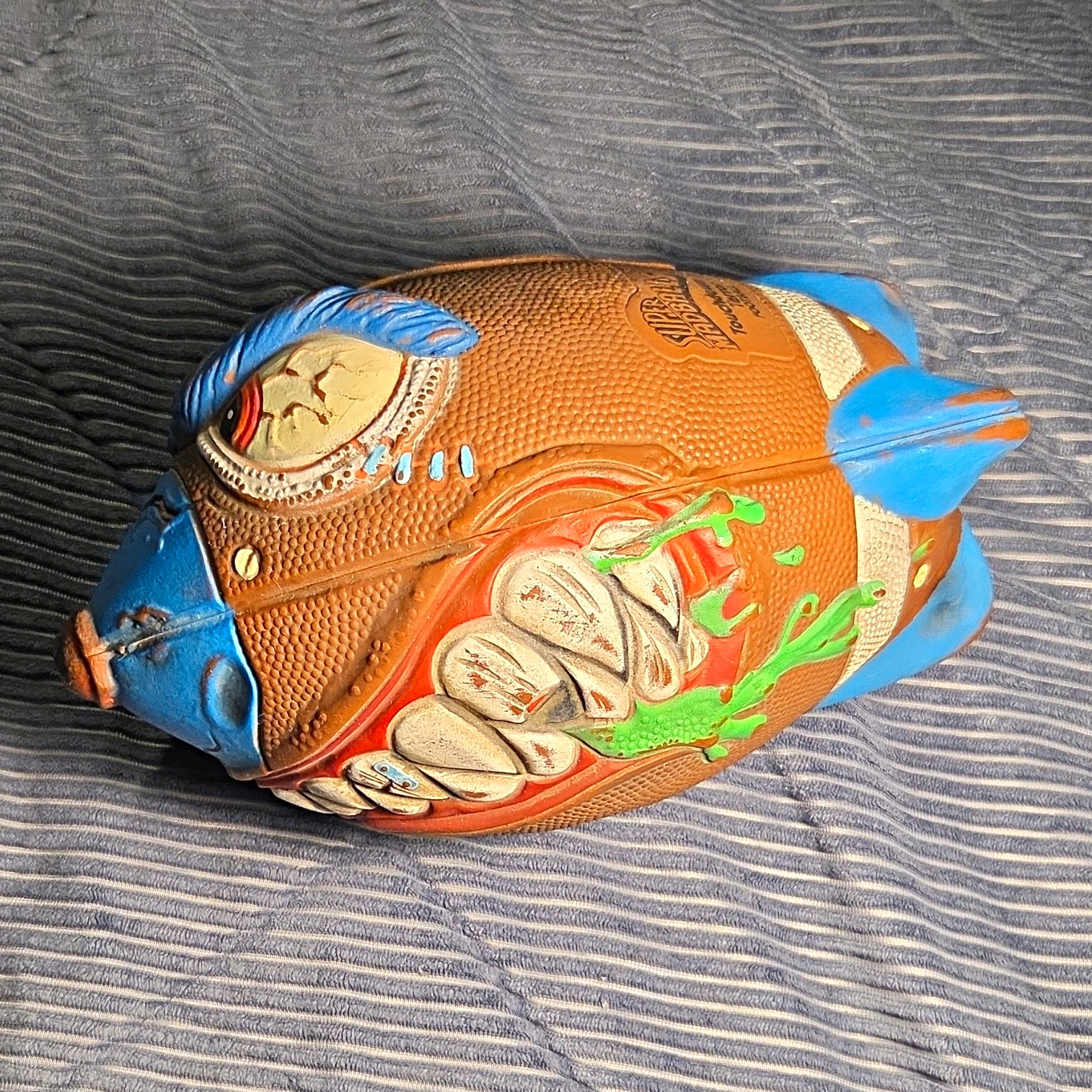 Super Madballs Touchdown Terror Football #36 Plastic Vintage 1985