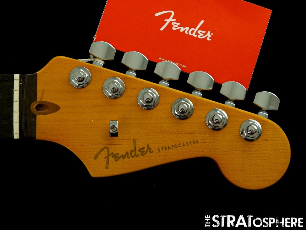 Fender American Ultra II Stratocast Strat, NECK + LOCKING TUNERS, Ebony