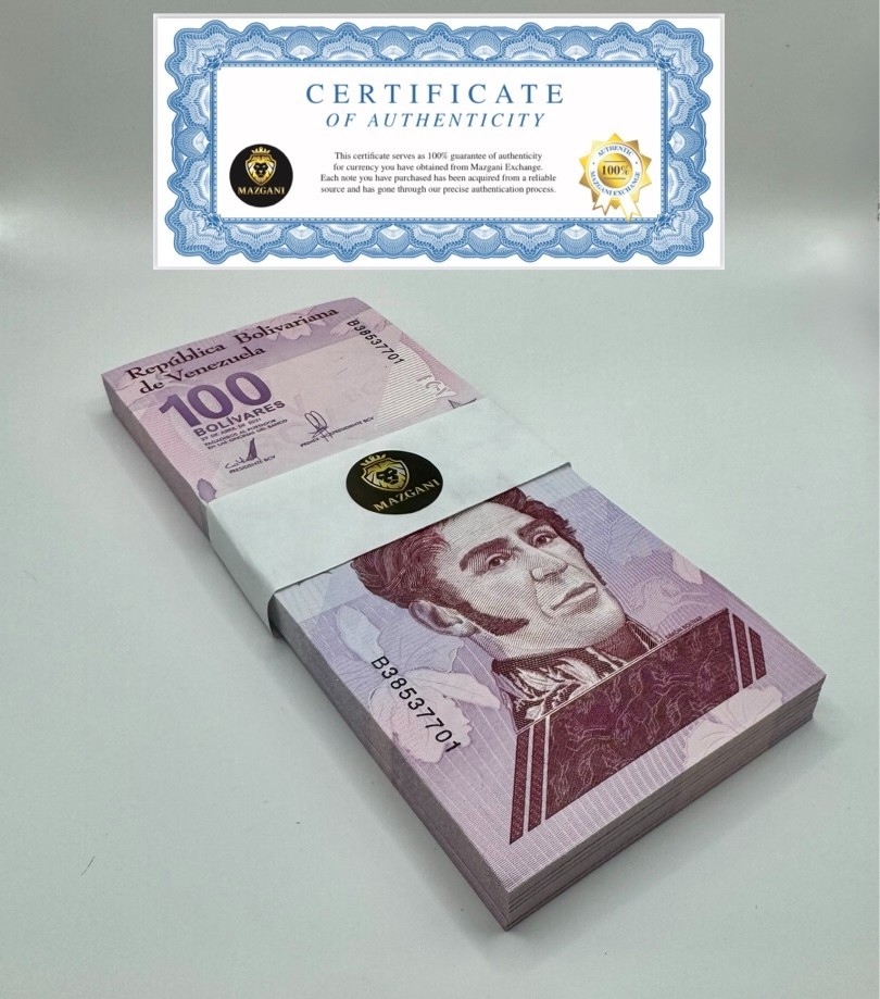 Venezuela 100 Digitales  2021 qty 100 UNC 100 million bolivars Full Bundle NEW