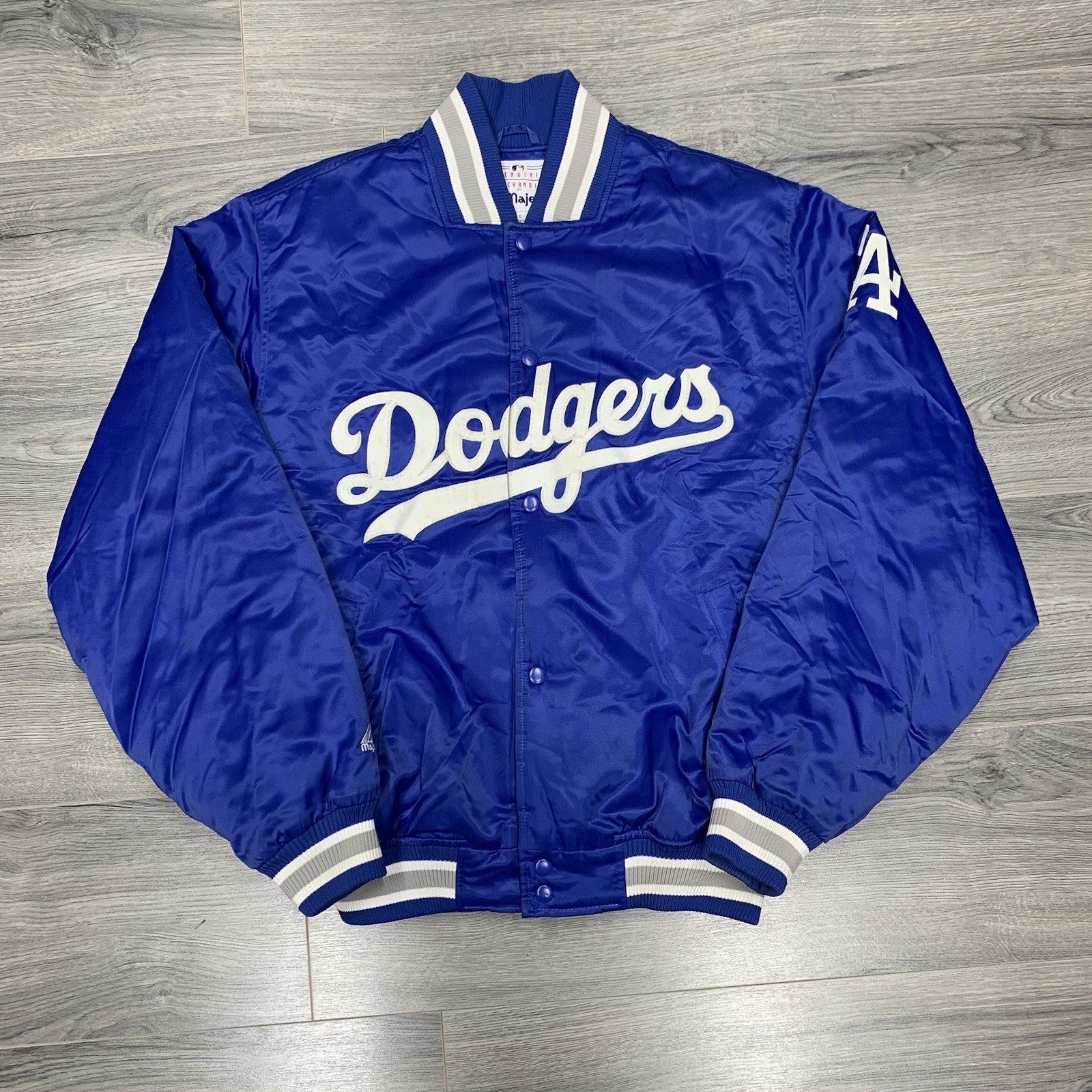 Vintage Majestic Los Angeles Dodgers Satin Jacket Large Dugout Rare Men’s Blue Vintage Majestic Los Angeles Dodgers Satin Jacket Large Dugout Rare Men’s Blue