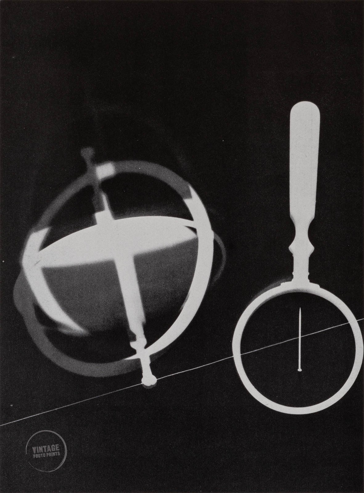 VTG Man Ray Print Man Ray Rayograph Lithograph Engraving Photo 1920 Mat 12x15
