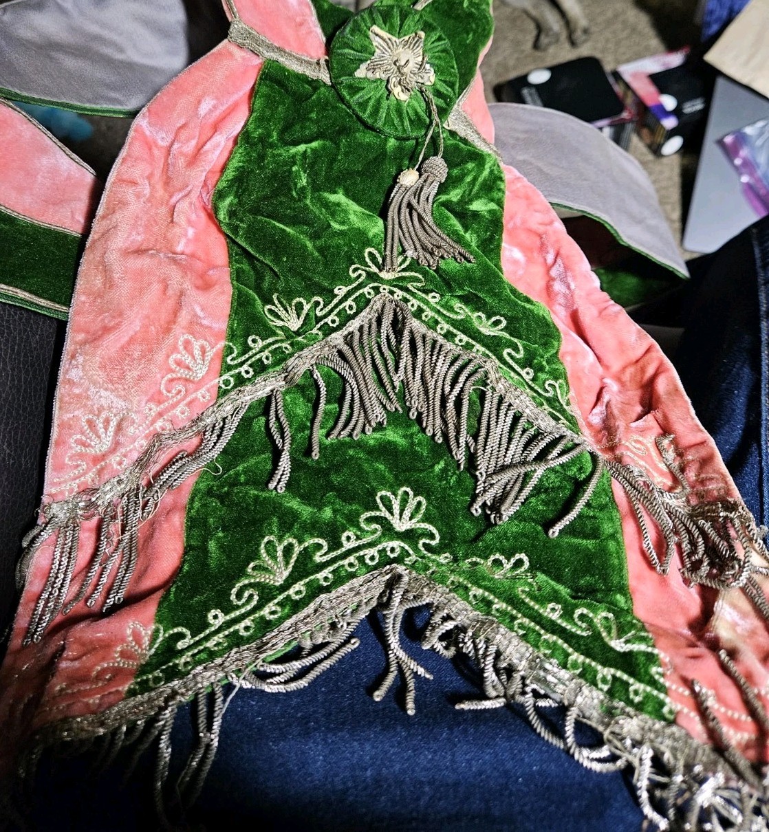 Antique c1910s 288 C.E. Ward Grand Collar Masonic Sash Stole INNER GUARD STAR Antique c1910s 288 C.E. Ward Grand Collar Masonic Sash Stole INNER GUARD STAR