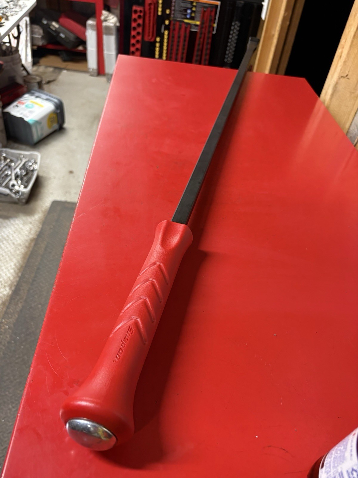 Snap On Tools Red SPBH48 Prybar 48 Inch Long Flare End NEW