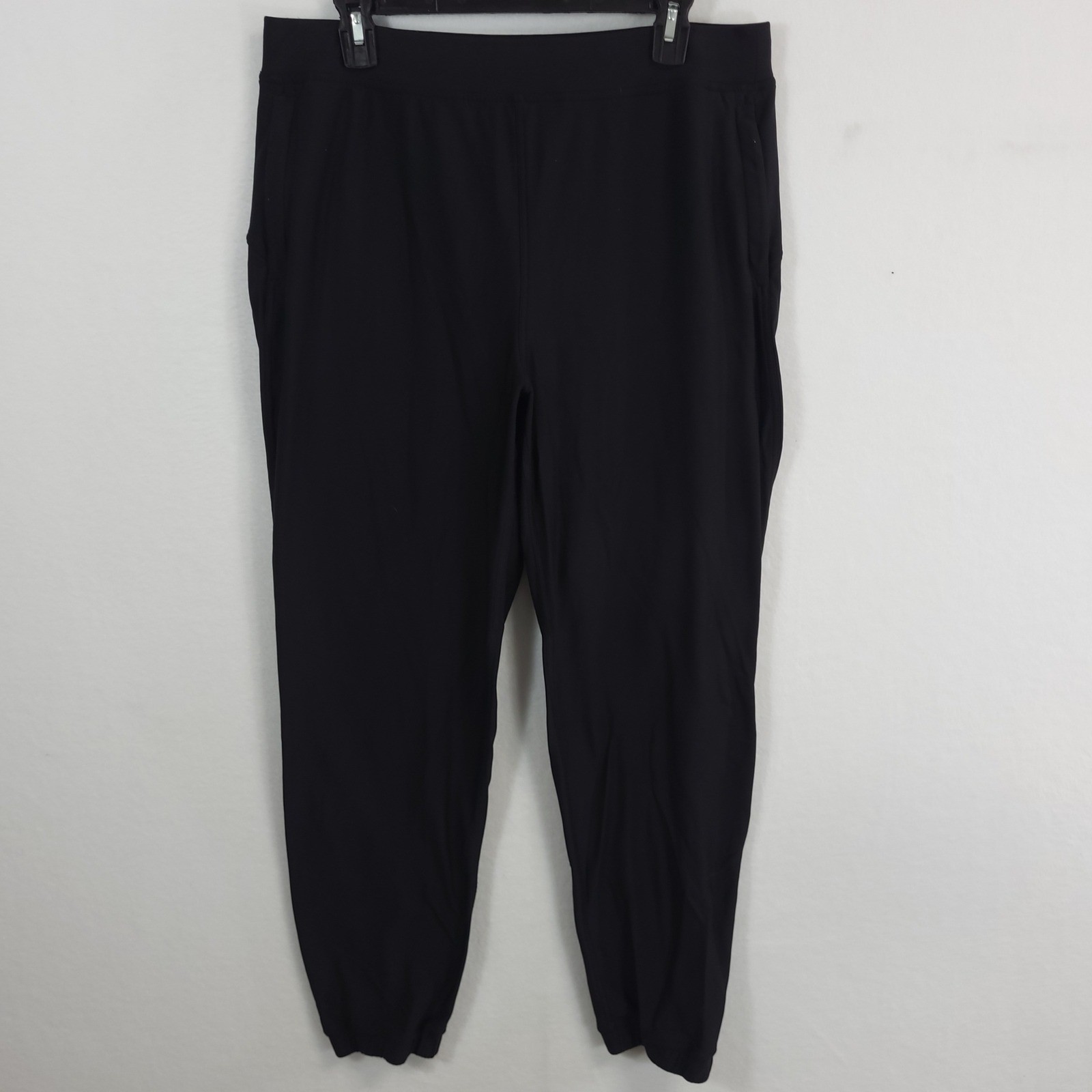 Lululemon Adapted State Jogger Women 12 Black High Rise Activewear Zips