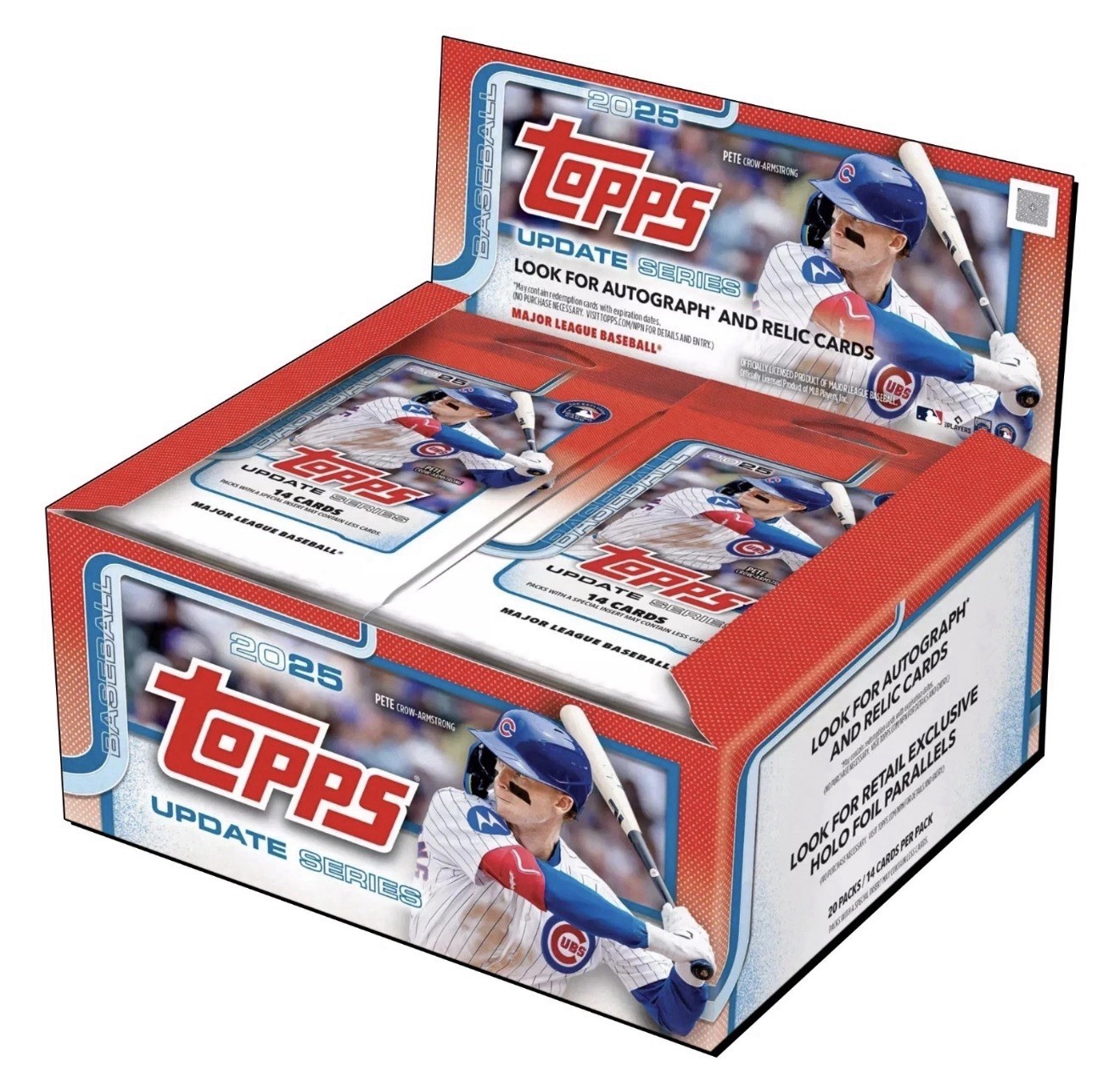 2025 Topps Update Baseball Factory Sealed 20 Pack Retail Box-280 Cards 2025 Topps Update Baseball Factory Sealed 20 Pack Retail Box-280 Cards