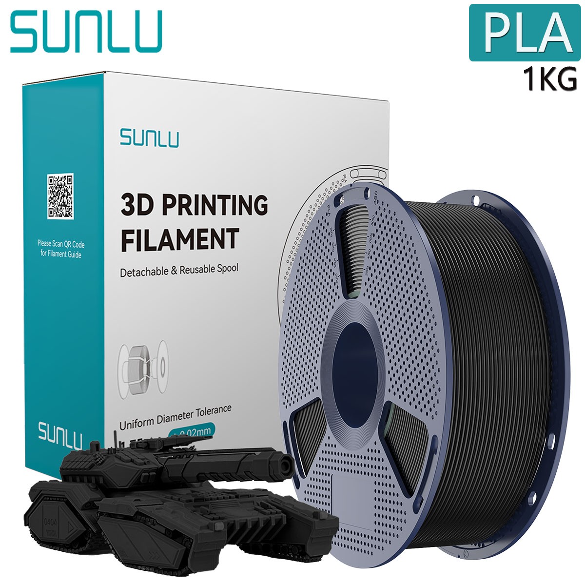 (BUY 6 GET 4 FREE,Add 10) SUNLU 1.75mm PETG/PLA/PLA+/ASA/ABS/TPU 3D Filament 1KG