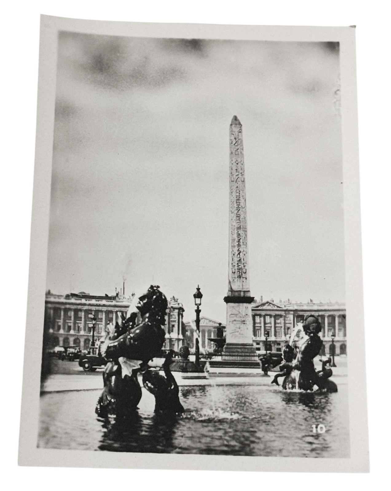 1945 WW2 Paris France Place De La Concorde Luxor Obelisk Guillotine