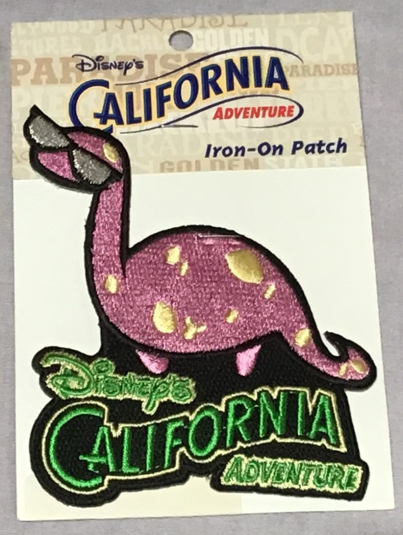 Vintage DISNEY’S CALIFORNIA ADVENTURE Dinosaur Character Patch Embroidered NEW