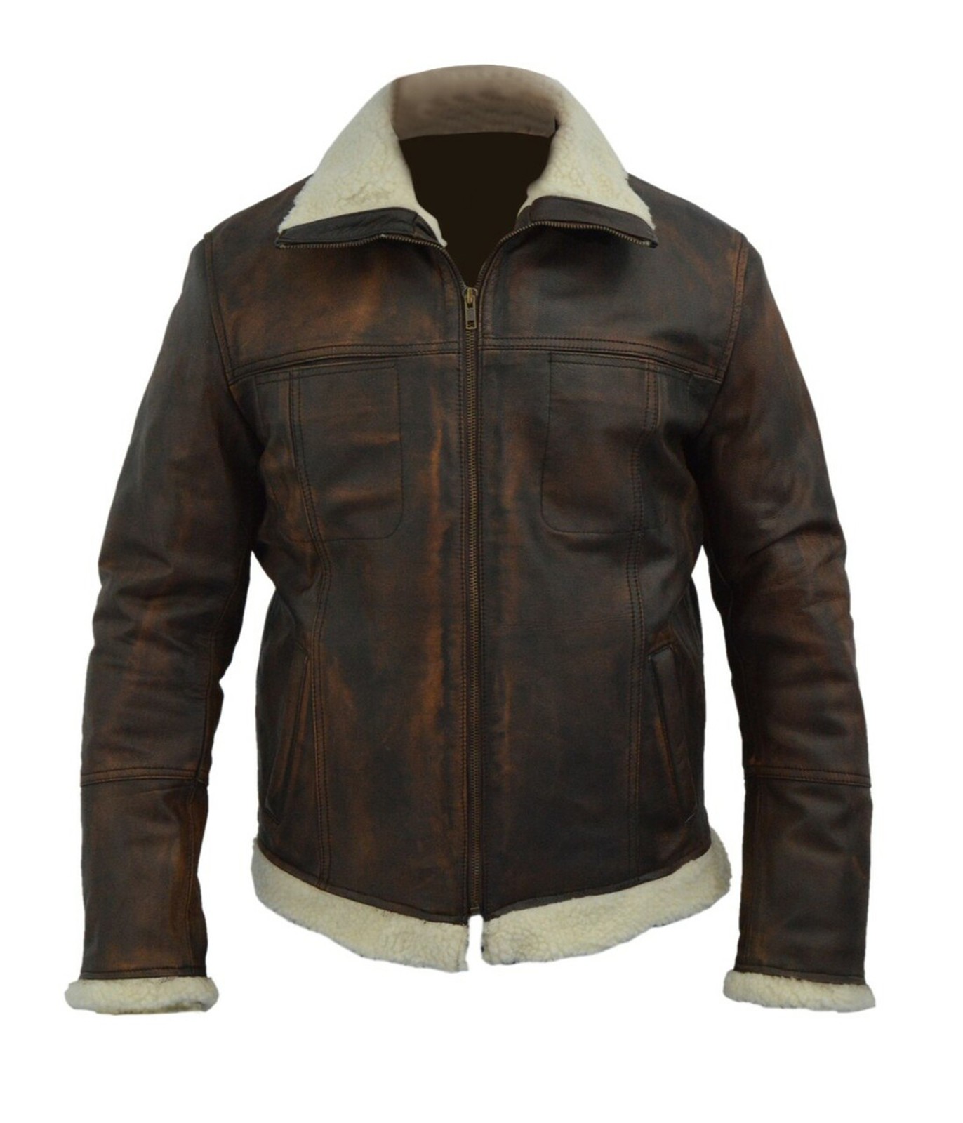 Mens Return of Xander Cage Vin Diesel Distressed Brown Genuine Leather Jacket