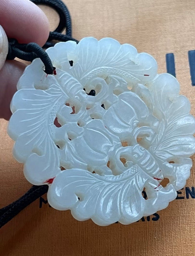 16-17th Century Chinese Antique Old Hetian  jade Ming  Qing Dynasty明清代和田白玉玉佩