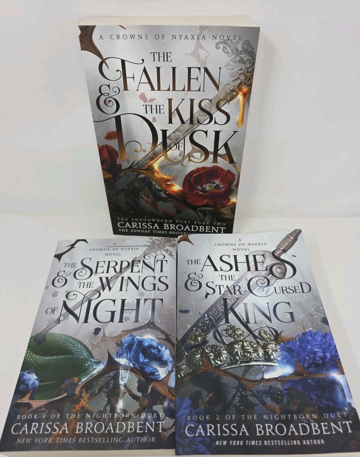 The Nightborn Duet A Crown Of Nyaxia Books 1 & 2 Shadowborn #2 Carissa Broadbent