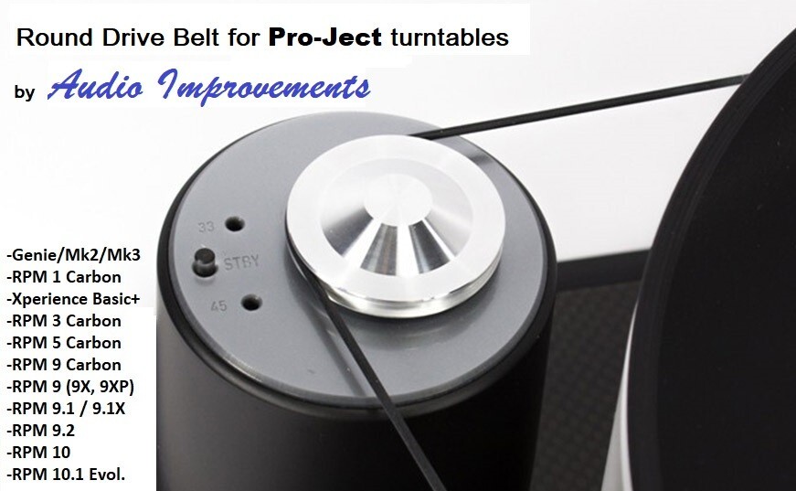 PRO-JECT GENIE/RPM1, RPM3, RPM9 AND RPM10 - Audio Improvements Drive Belt