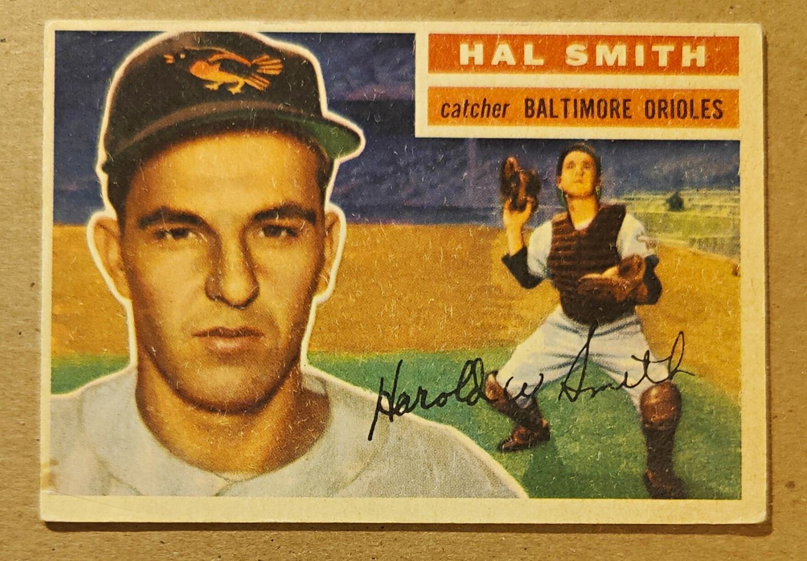 Topps 1956 Topps - Hal Smith Baltimore Orioles #62 White Back Topps 1956 Topps - Hal Smith Baltimore Orioles #62 White Back