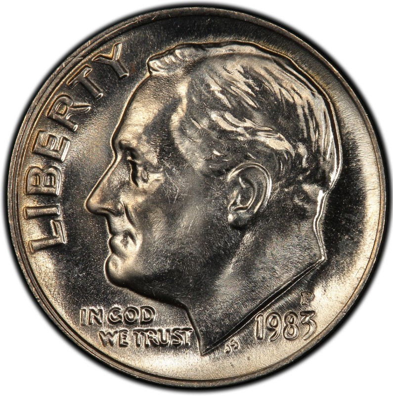 1983-P Mint State Roosevelt Dime 10C