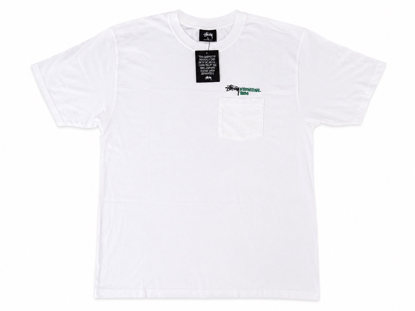 Stussy International Tribe Pocket Tee White Medium NWOT Stussy International Tribe Pocket Tee White Medium NWOT