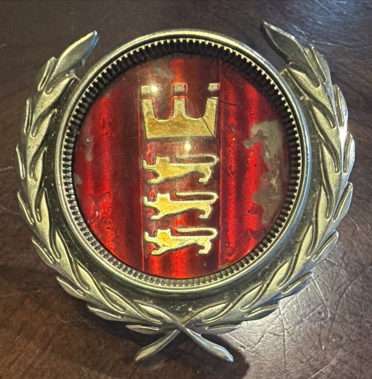 1972 Ford Gran Torino Sport Front Grille Emblem Badge  Nameplate D2OB-8216-CA