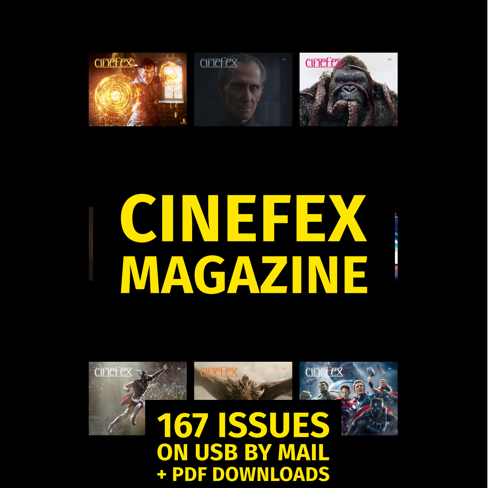 Cinefex magazine 167 issues on USB + immediate bonus