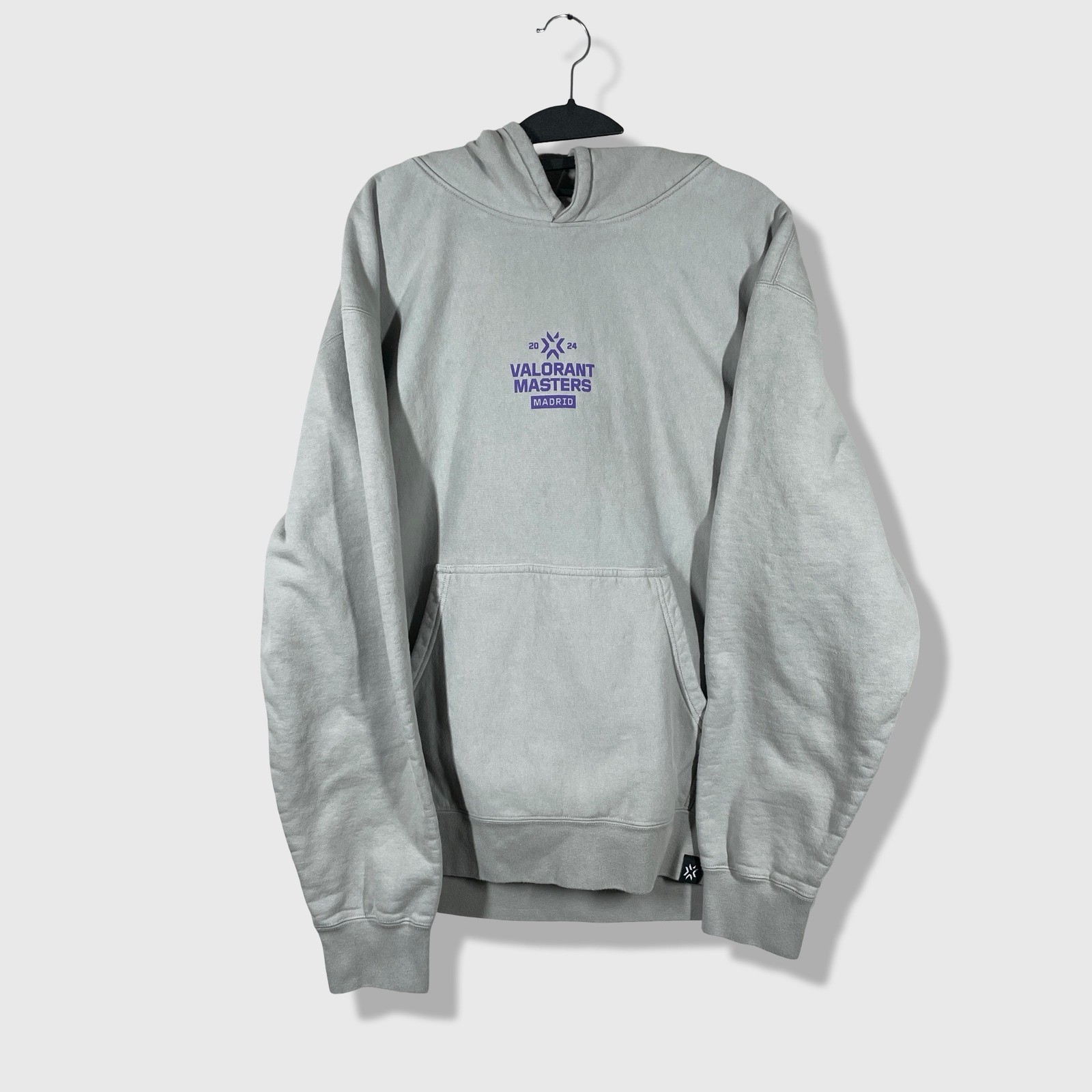 2024 Riot Games Valorant Masters Madrid Hoodie Mens XL Grey Esports Streetwear