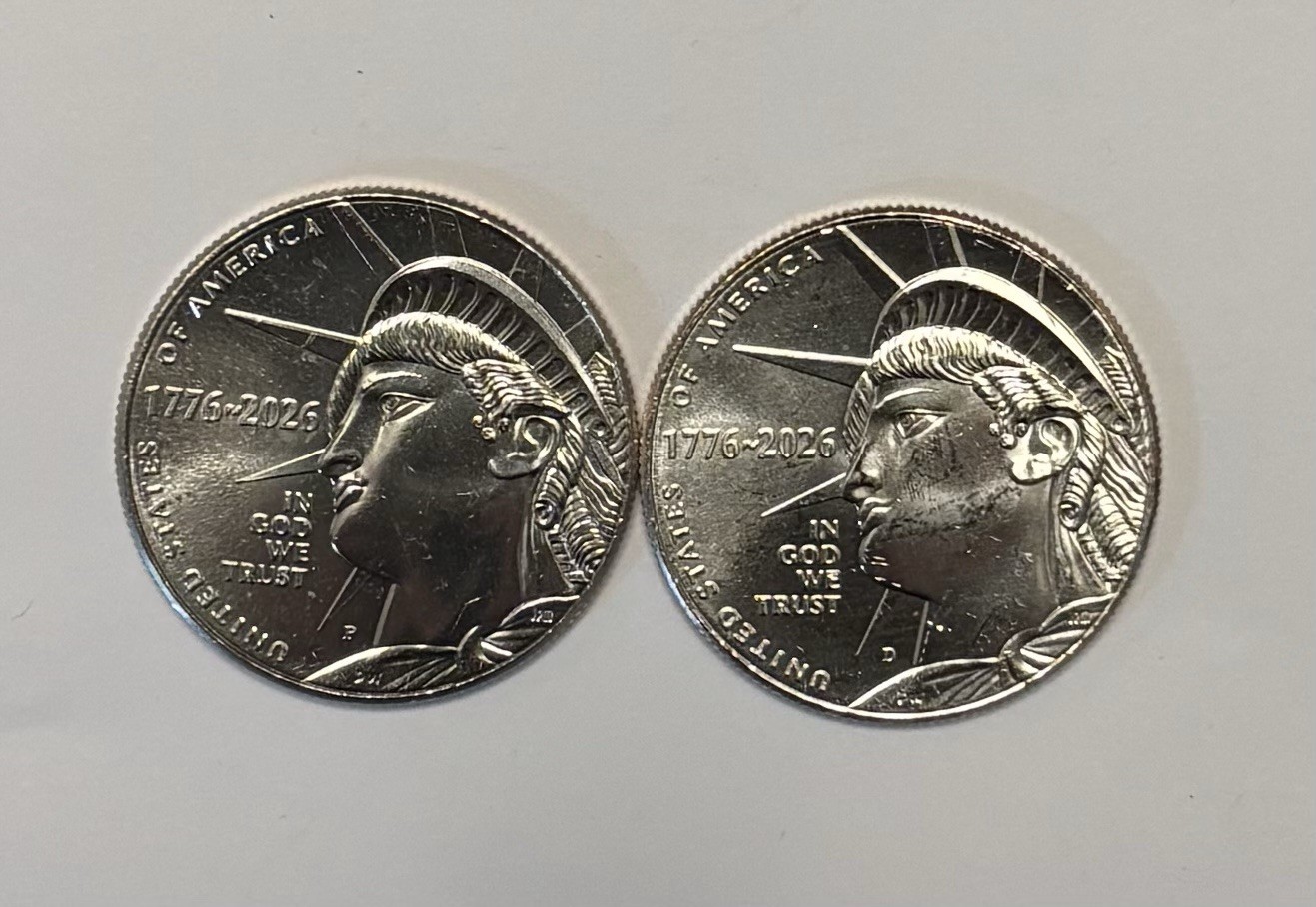 2026 P & D BU Lady Liberty Half Dollars 2026 P & D BU Lady Liberty Half Dollars