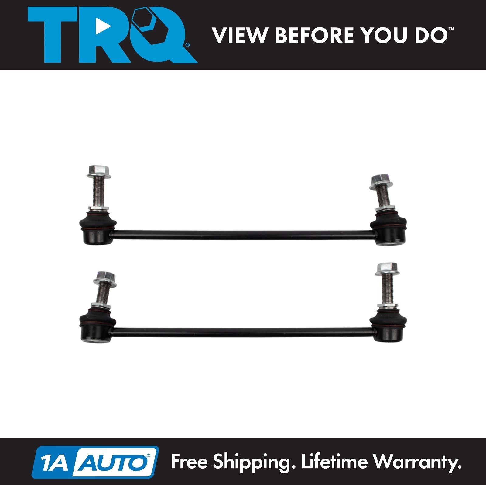 TRQ Front Sway Bar Stabilizer Link Set Driver & Passenger Side Fits Nissan