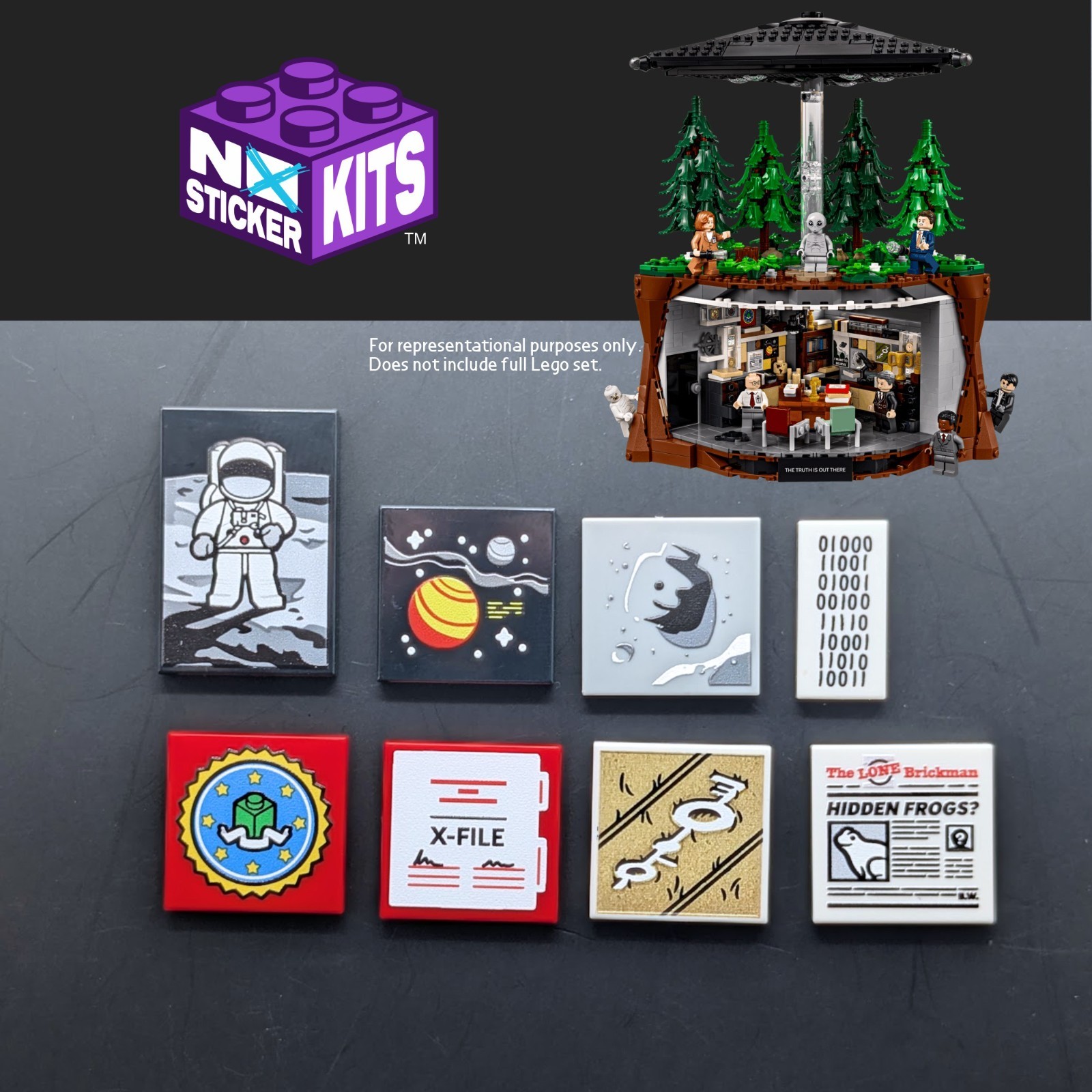 Lego® The X-Files NO-STICKER KIT (#21369)