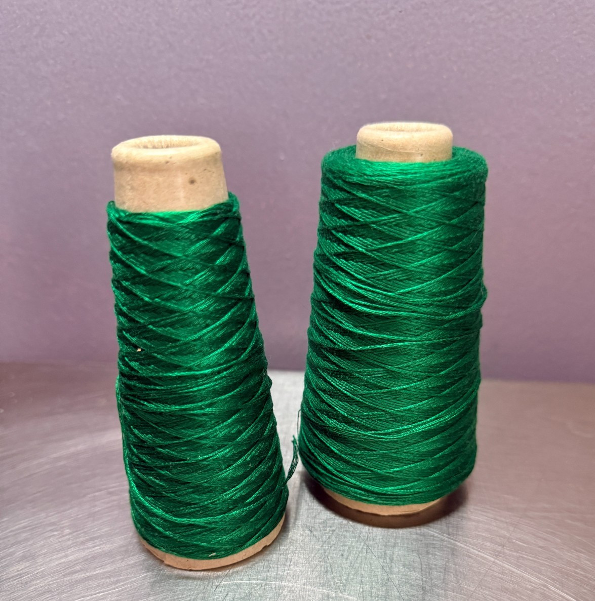 2 Vintage DMC Mouliné Spécial No 25 Embroidery Floss 699 Christmas Green 108G