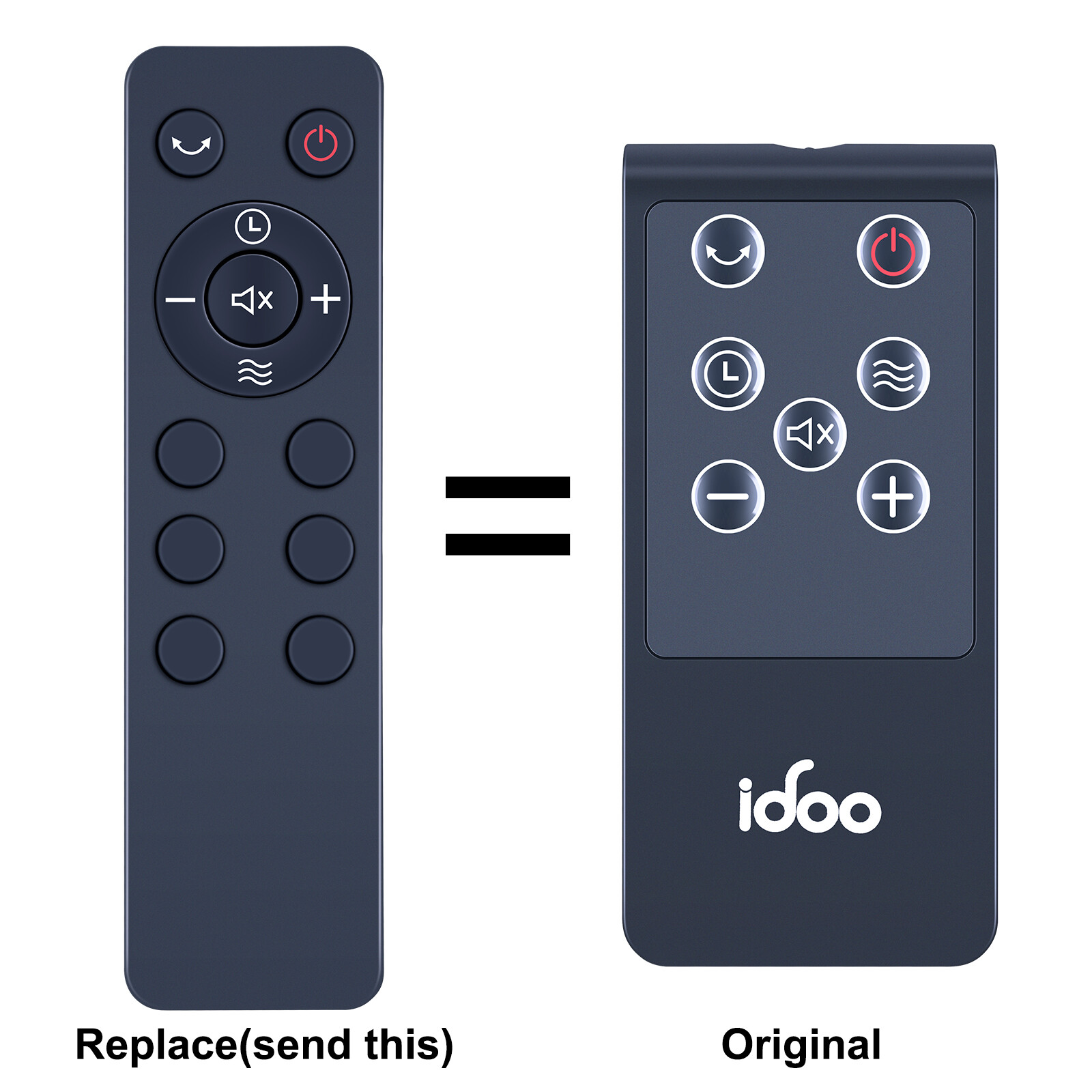 Replacement Remote Control For iDOO Space Heaters I-H-03