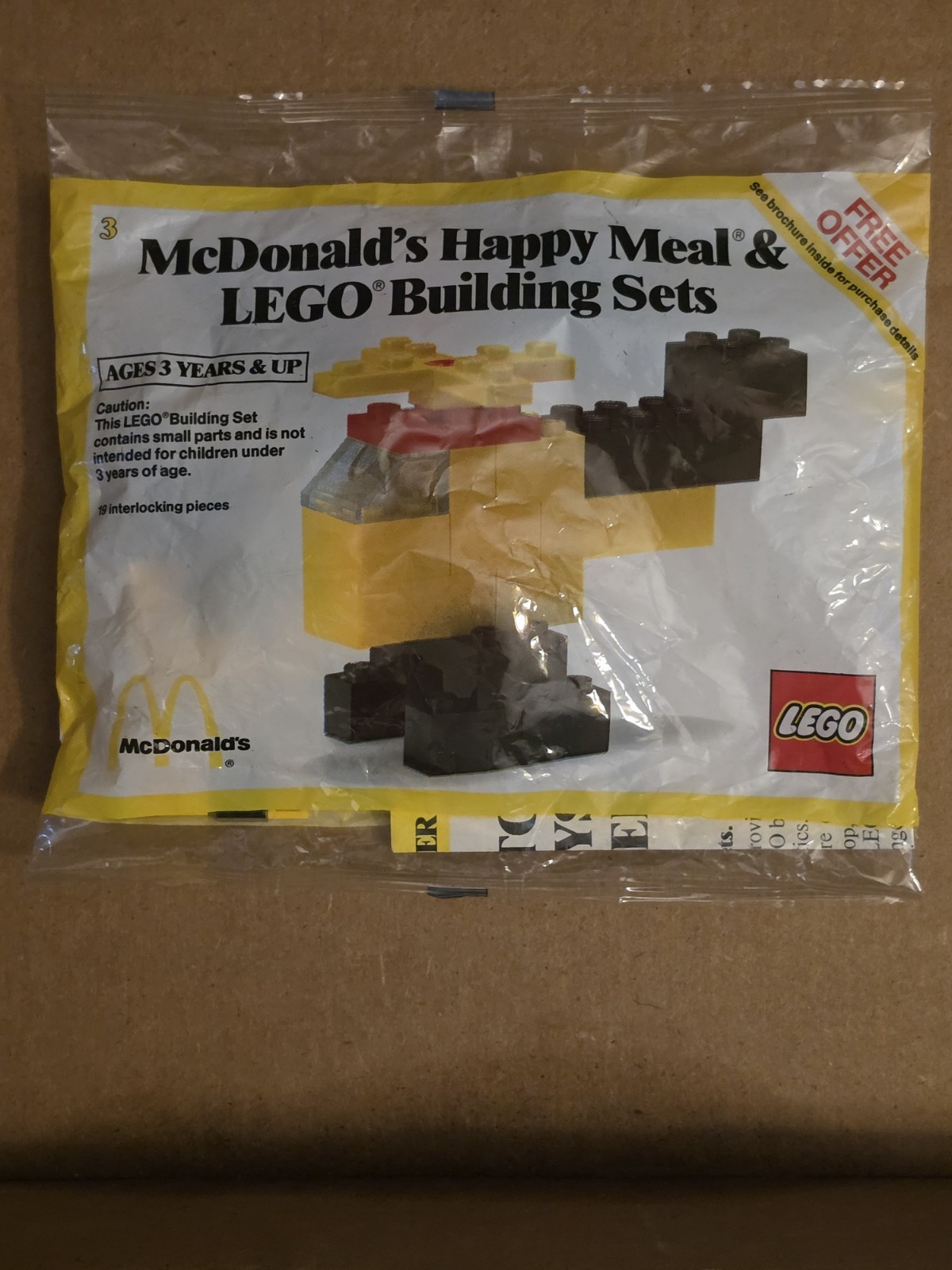 Vintage 1984 McDonald\'s Happy Meal LEGO Building Set C Helicopter 1914 Sealed Vintage 1984 McDonald\'s Happy Meal LEGO Building Set C Helicopter 1914 Sealed
