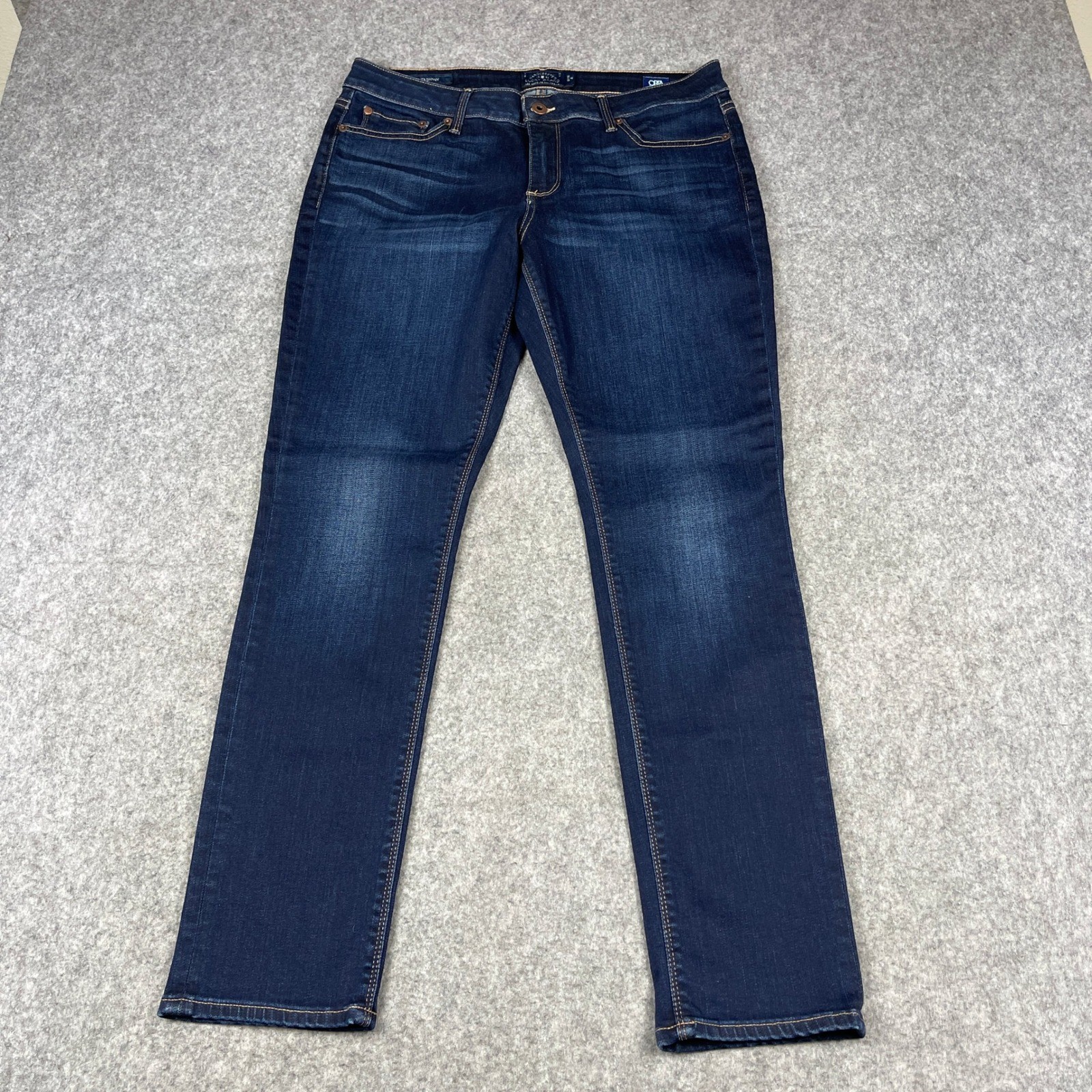Lucky Brand Lolita Skinny Ankle Jeans 12 Twilight Blue Dark Wash 7W13399