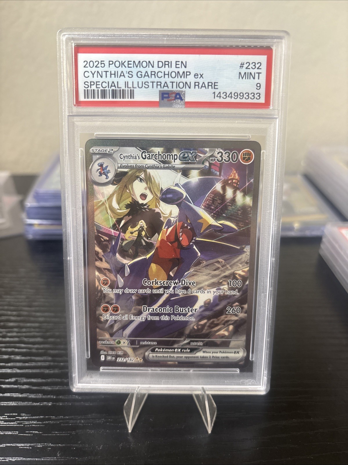 2025 POKEMON DESTINED RIVALS SPECIAL ILLUSTRATION CYNTHIA\'S GARCHOMP EX PSA 9 2025 POKEMON DESTINED RIVALS SPECIAL ILLUSTRATION CYNTHIA\'S GARCHOMP EX PSA 9