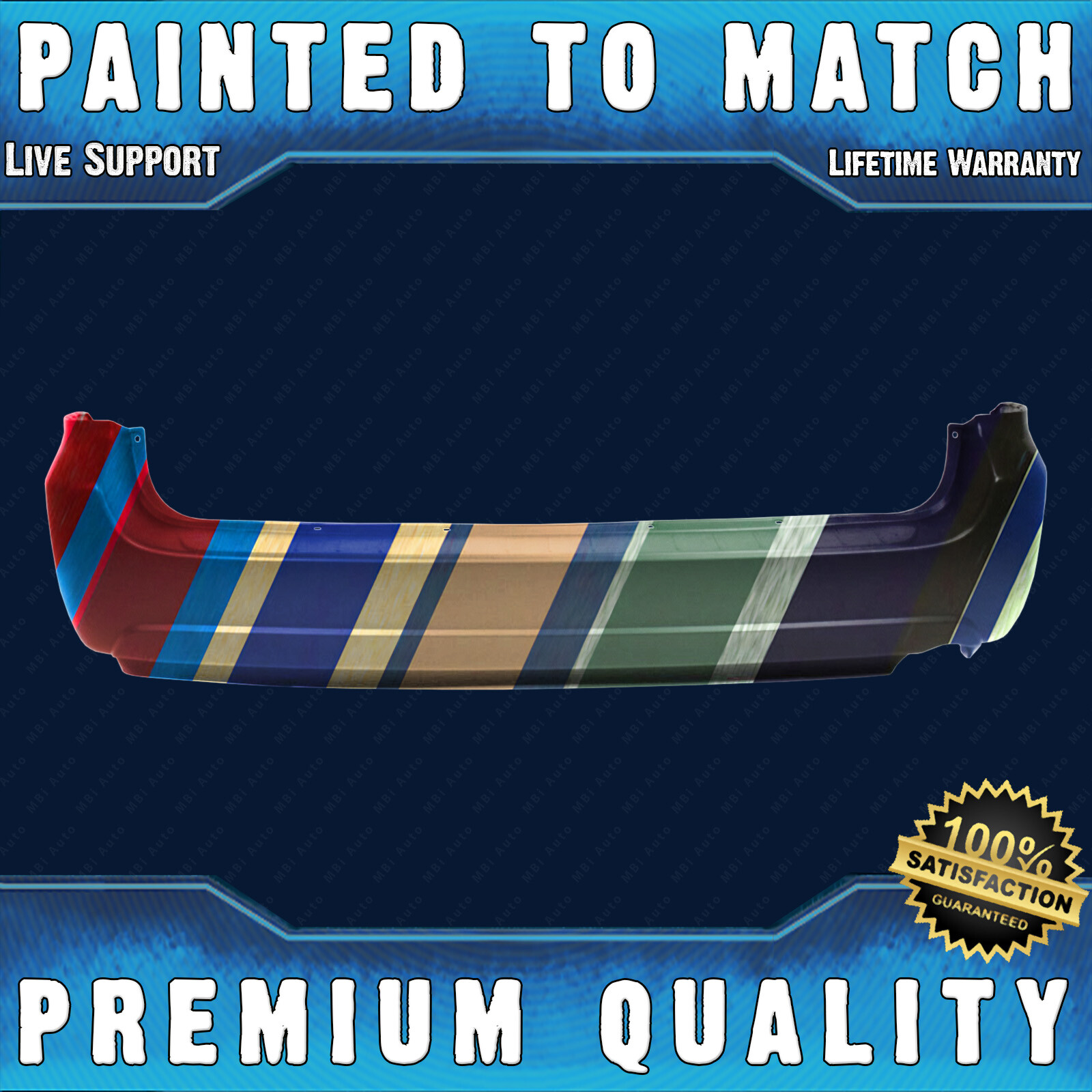 NEW Painted To Match - Rear Bumper Cover for 2004-2010 Toyota Sienna 04-10