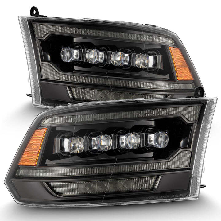 AlphaRex For 09-18 Ram MK 2 Style NOVA LED Projector Headlights Lamp Alpha Black