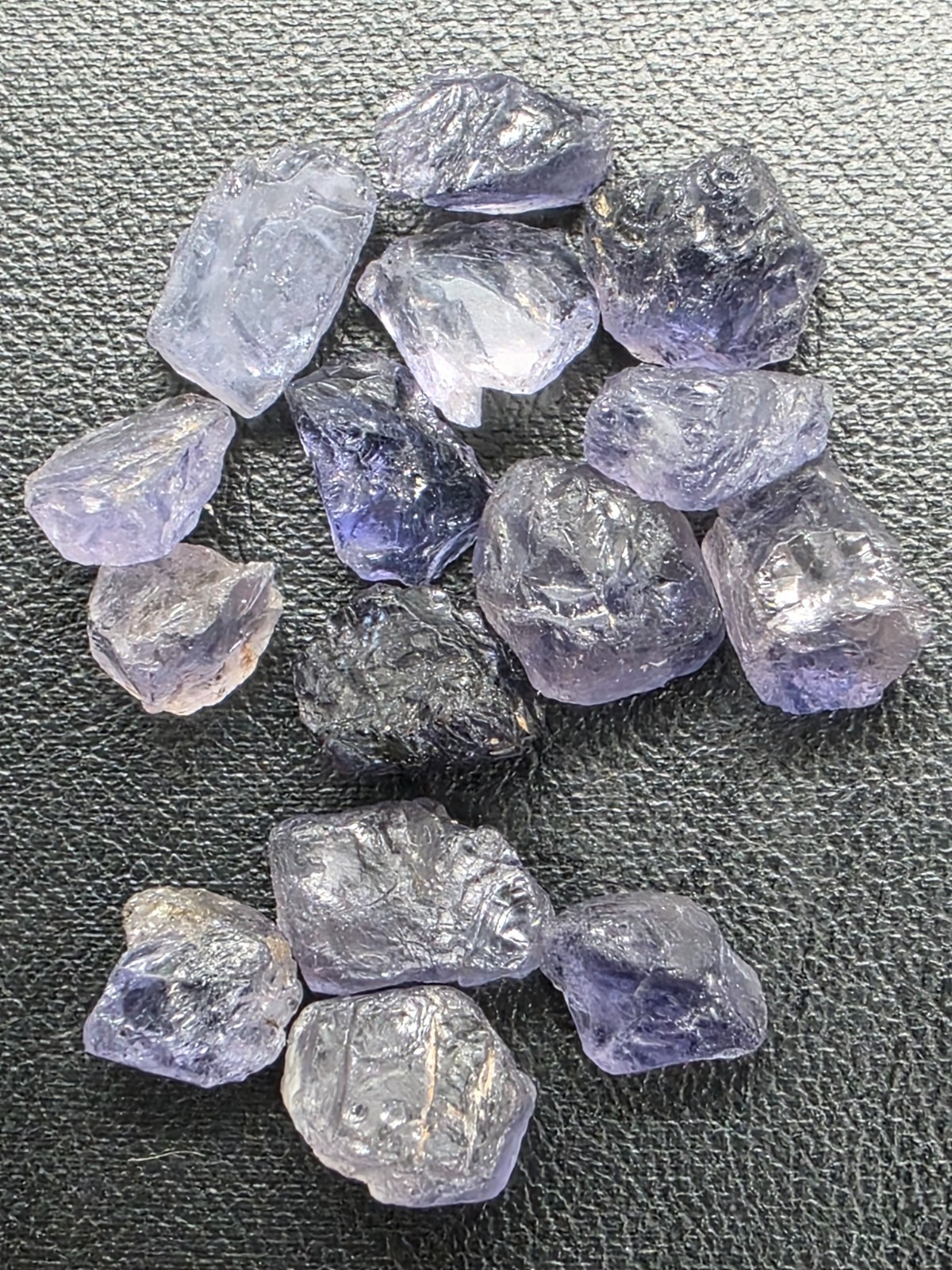 33.31ct Natural  Iolite Rough lot Violet Blue Gemstones Lot FAST SHIPPING USPS